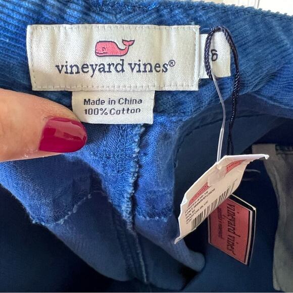 Vineyard Vines 5 Pocket Su Washed Corduroy Raw Hem Pants Aviator Blue - Picture 5 of 8